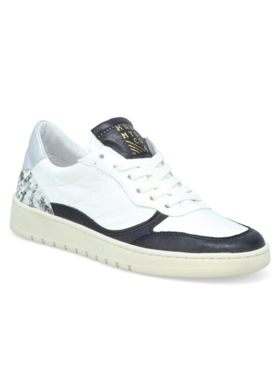 Miz Mooz Shoes - Miz Mooz Veronica Women's Leather Sneaker Shoes White Multi Size 39 / US 8.5 - 9